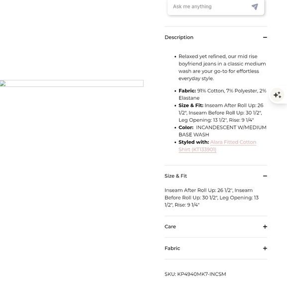 Kut from the Kloth Jeans Boyfriend Style Catherine - Picture 9 of 9